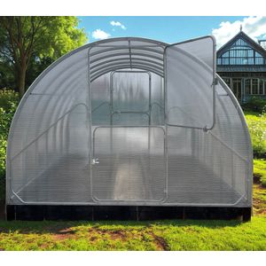Metalni plastenik GAUDI 3.14m x 6m, razmak 1m, polykarbonat 6mm