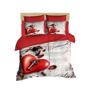 175 White
Red
Brown Double Duvet Cover Set