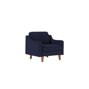Fotelja Sofa Robin 1 - noćno plava orahova