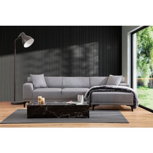 Atelier Del Sofa Kutna garnitura, Svijetlo siva, Petra R Corner - Light Grey slika 1