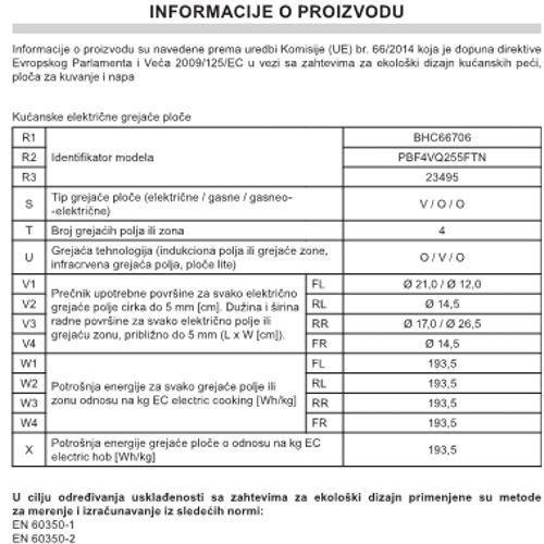 Hansa BHC66706 staklokeramička ploča za kuhanje slika 2