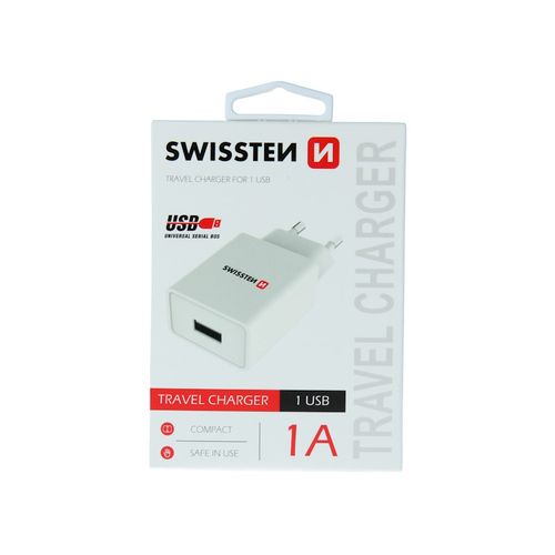 SWISSTEN punjač GaN 1x USB-C 45W POWER DELIVERY, bijeli slika 1