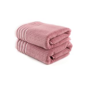 Mayra - Rose Rose Bath Towel Set (2 Pieces)