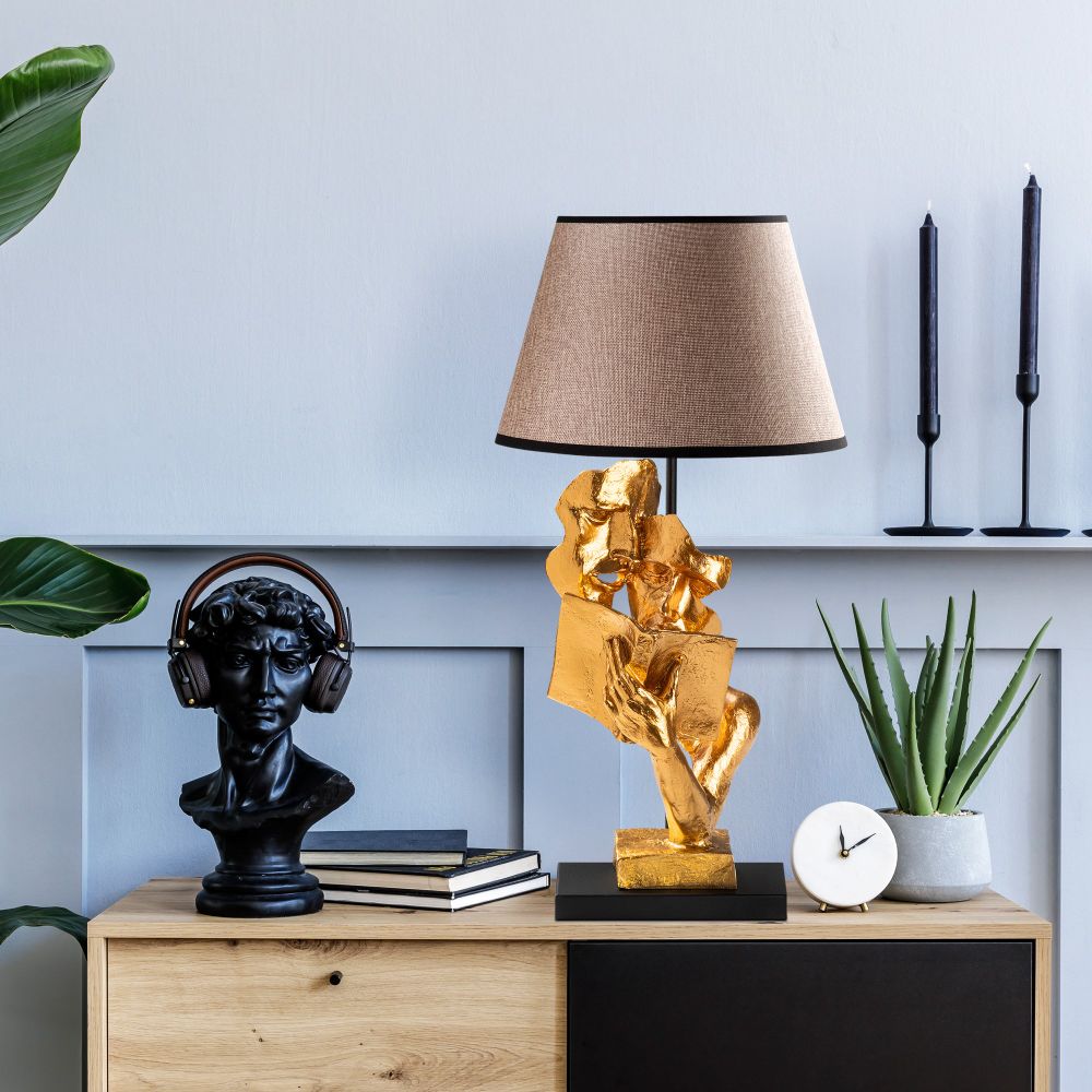 FIGURA-15293 GoldLight Smeđa Stolna Lampa slika 1