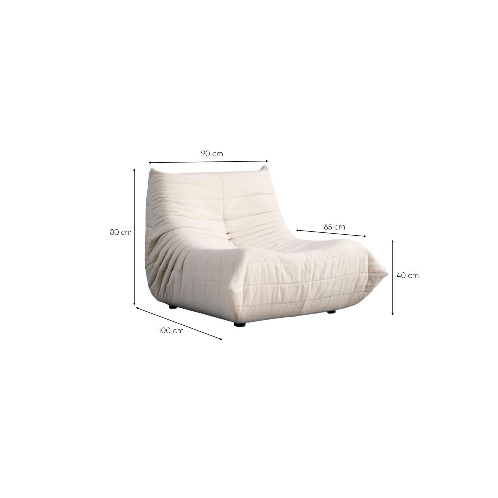 Wing Chair Bocek - Bijela Boja slika 3
