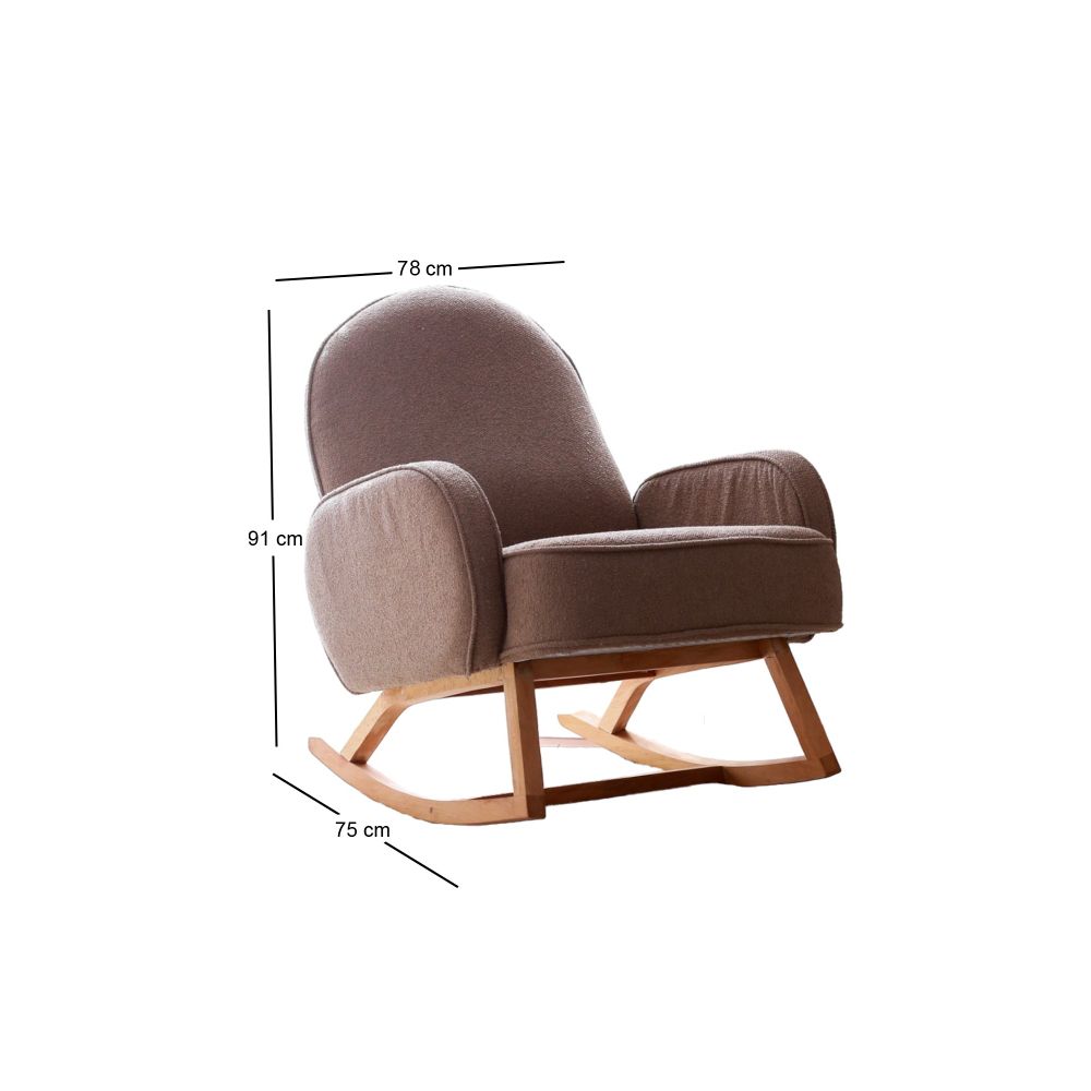 Yoko - Smeđi Wing Chair slika 7