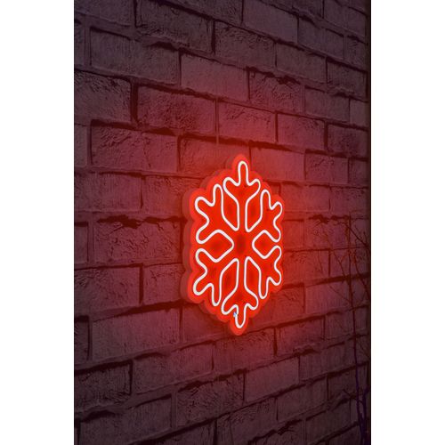 Wallity Ukrasna plastična LED rasvjeta, Snowflake - Red slika 1