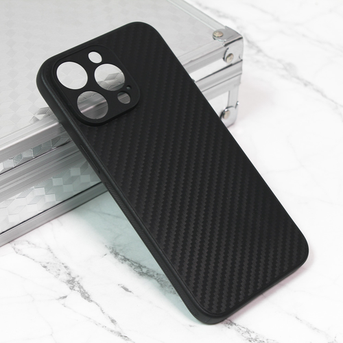 Maska Carbon fiber za iPhone 15 Pro Max 6.7 crna slika 1