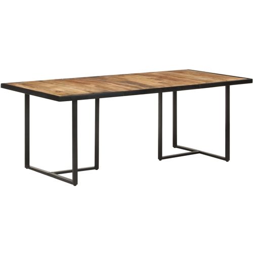 Blagovaonski stol 200 cm od grubog drva manga slika 22