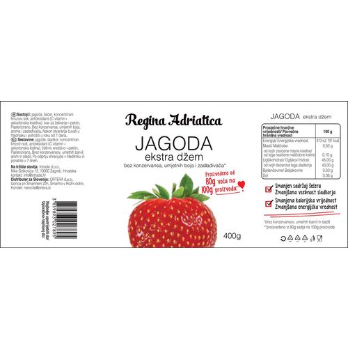 Regina Adriatica ekstra džem od jagoda 400 g slika 2