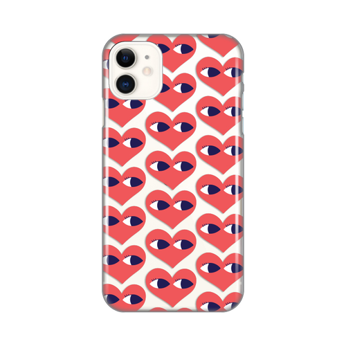 Torbica Silikonska Print Skin za iPhone 11 6.1 Eye Heart Pattern slika 1