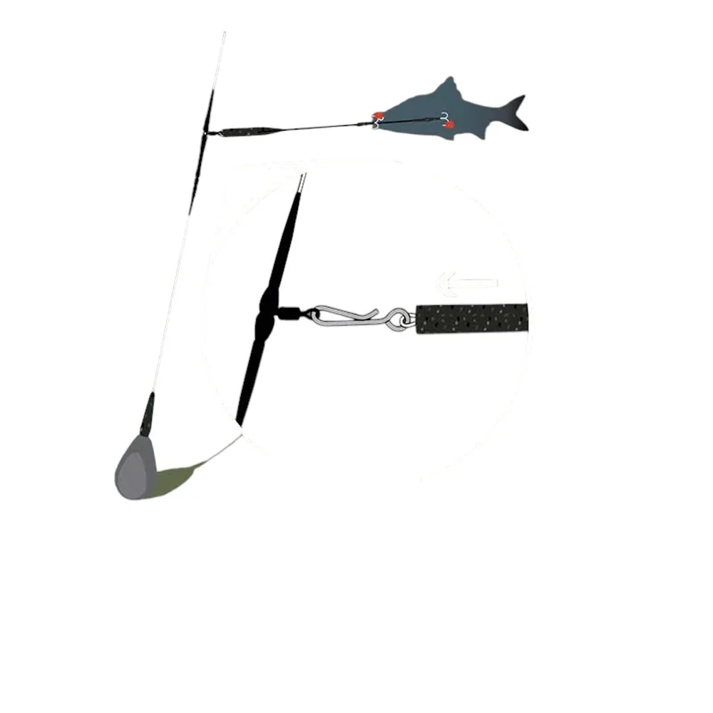 FRR028 Fox vobler Rage Predator Kwik Change Paternoster Trace 30cm Size 8 Barbed slika 2