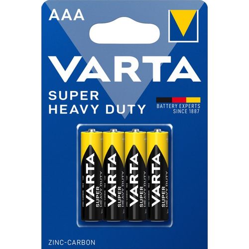 VARTA Superlife AAA 1.5V R03 SUPER HEAVY DUTY, PAK4 CK, Cink-karbon baterije slika 1