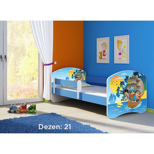 Deciji krevet ACMA II 140x70 + dusek 6 cm BLUE21 slika 1