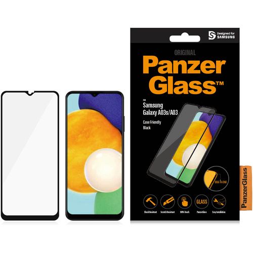 Panzerglass zaštitno staklo za Galaxy A03/A03s case friendly black  slika 1