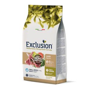 Exclusion Mediterraneo Monoprotein Formula Adult Small, potpuna hrana za pse malih pasmina, janjetina, 2 kg