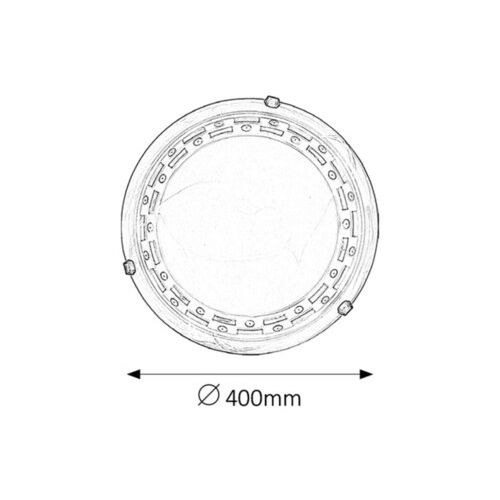 Rabalux Tom plafonjera E27 2x60W slika 2