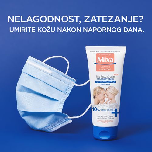 Mixa krema za lice za osjetljivu kožu 100 ml slika 3