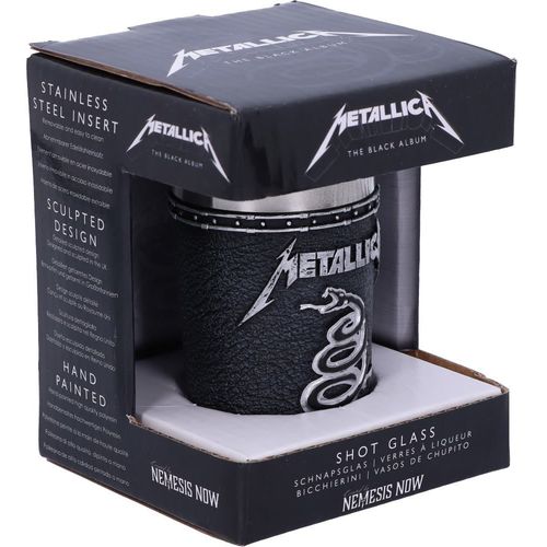 Nemesis Now Metallica - The Black Album Shot Glass 7.5cm slika 4