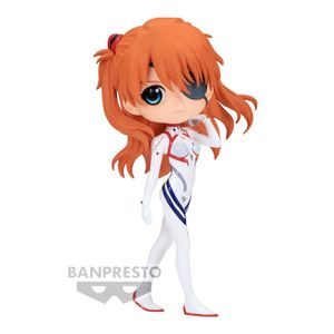 Evangelion 3.0 Asuka Shikinami Langley Plugsuit Stil Ver. B Q posket figura 14cm