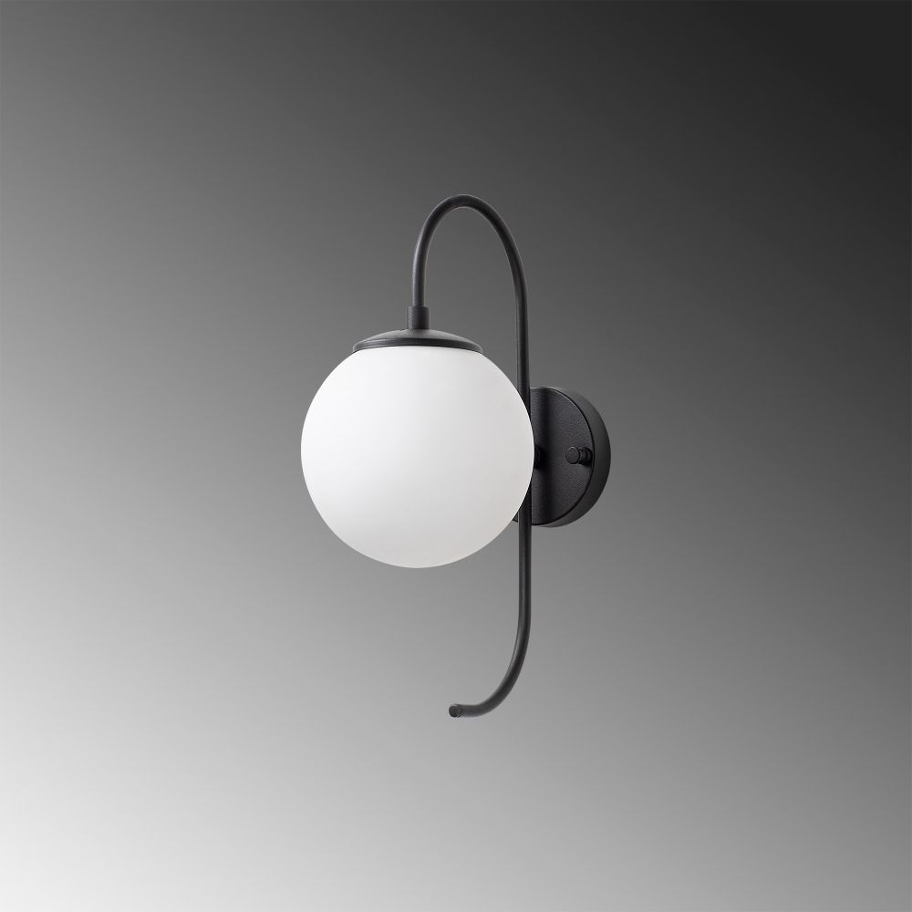 Jewel - 10555 Crna i Krem Zidna Lampa slika 3