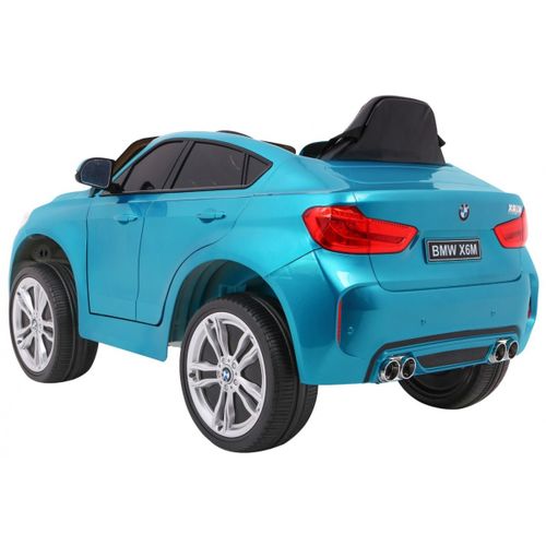 Licencirani auto na akumulator BMW  X6M - plavi/lakirani slika 5