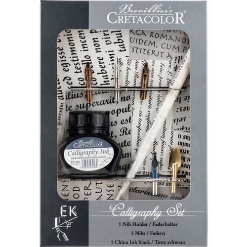 CRETACOLOR Umjetnički set za kaligrafiju 7 kom (držač, tinta, pera ) 431 20 slika 3