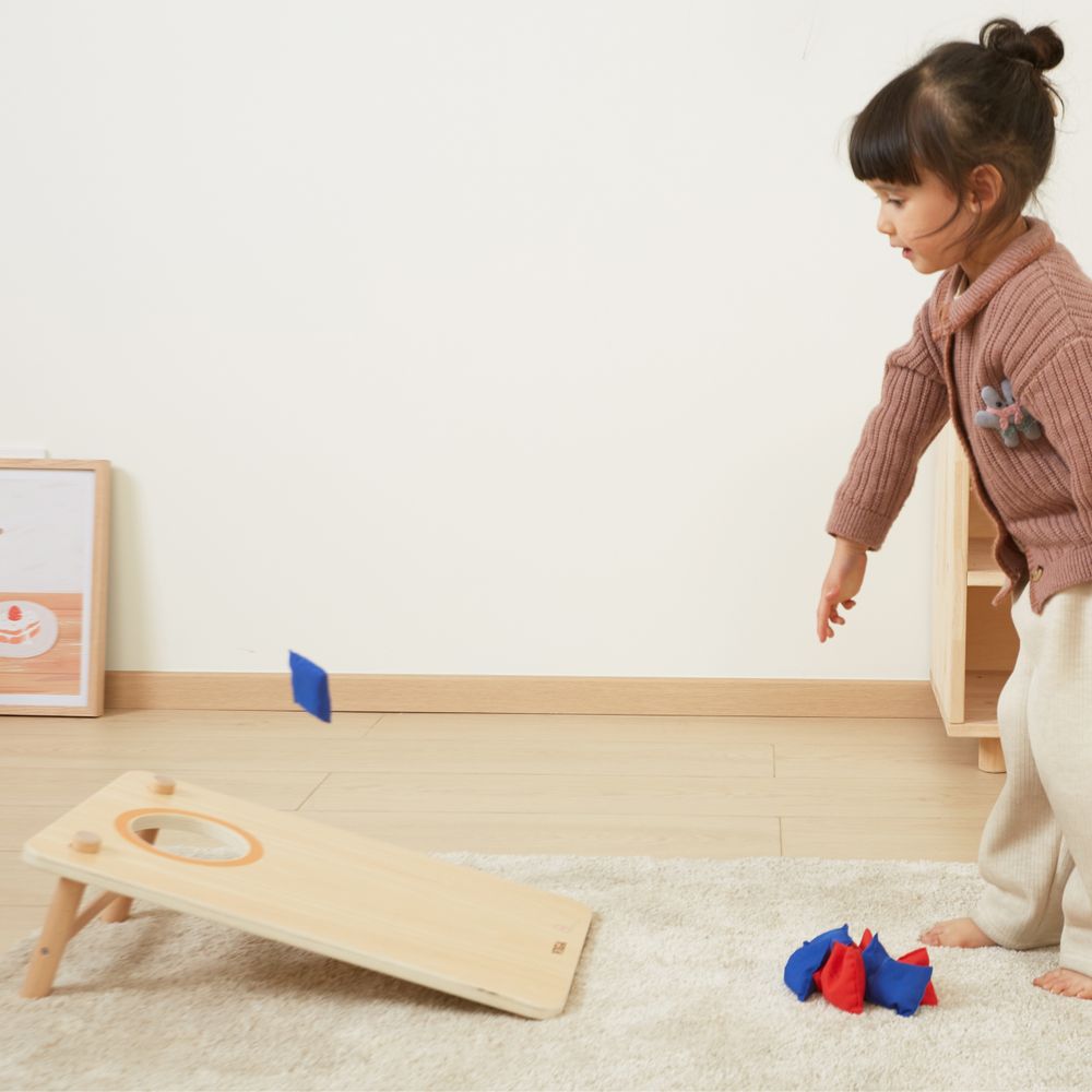 Viga 2u1 arkadna igra tic-tac-toe + cornhole - bacanje u metu slika 3