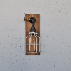 Pp172 Wooden
Black Wall Lamp