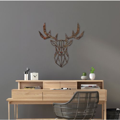 Wallity Metalna zidna dekoracija Rusty Deer 1 slika 4