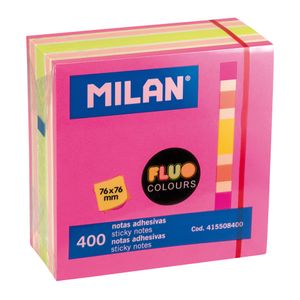 Blok samolj.kocka 76x76 Fluo 4 boje 400L MILAN 415508400