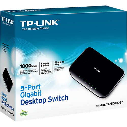 TP-LINK 5-Portni desktop switch, 5 x 10/100/1000 - TL-SG1005D slika 2