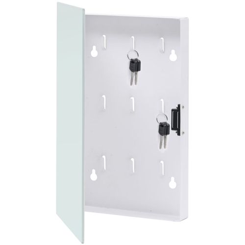 Kutija za ključeve s magnetnom pločom bijela 30 x 20 x 5,5 cm slika 24