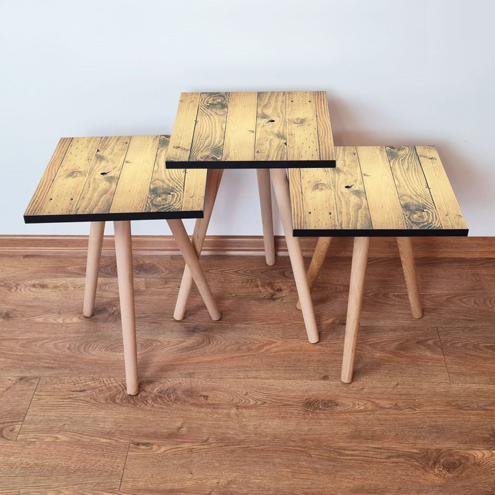 Nesting Table Set (3 komada) - Bež slika 1