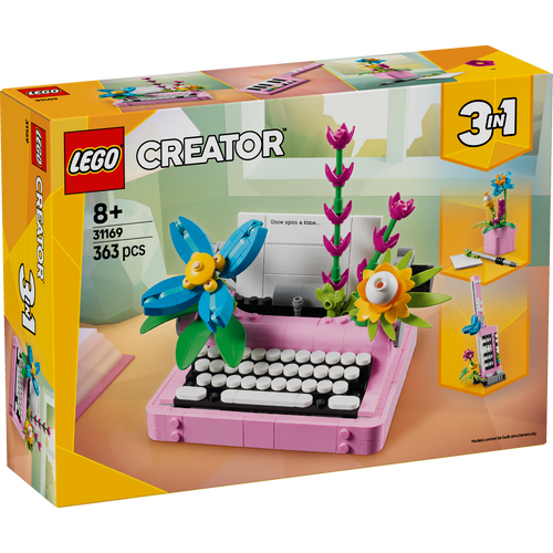 LEGO® CREATOR 31169 Pisaći stroj s cvijećem slika 1