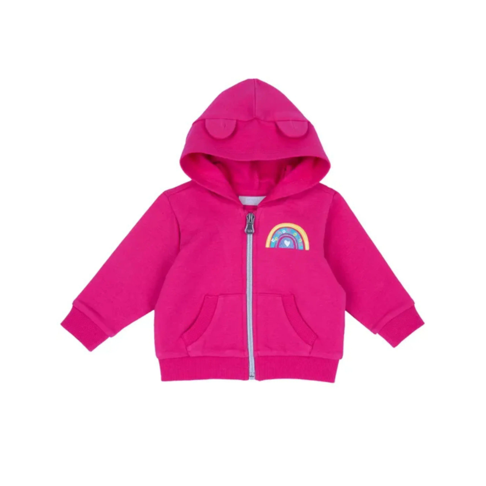 Chicco Duks na kopčanje sa kapuljačom za bebe, Pink slika 1