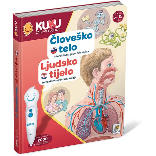 Interaktivna knjiga Kuku - Ljudsko tijelo (bez olovke)  slika 2