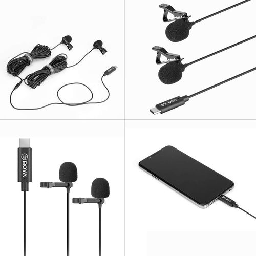 Boya Dual-mic Lavalier mikrofon for Android device slika 3