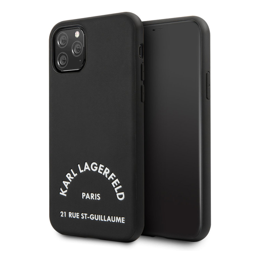 Maska Karl Lagerfeld PU Leather ST Guillame za iPhone 11 Pro Max 6.5 crna (KLHCN65NYBK) slika 1