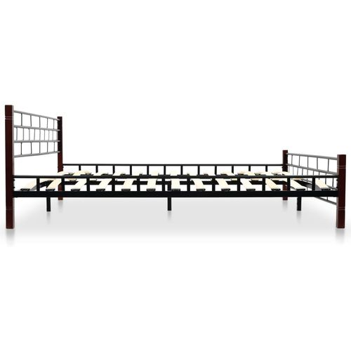 275641 Bed with Mattress Black Metal 180x200 cm(246737+241405) slika 54