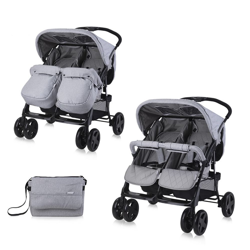 Lorelli Kolica za blizance Twin, Cool Grey slika 1