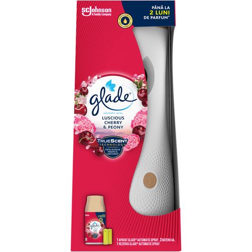 Glade automatski osvježivač zraka, baza s mirisom božura i trešnje 269 ml slika 1