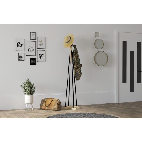 Foley - Oak OakBlack Coat Hanger slika 1