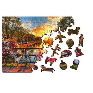 Wooden City Drvene puzzle - Amsterdam M