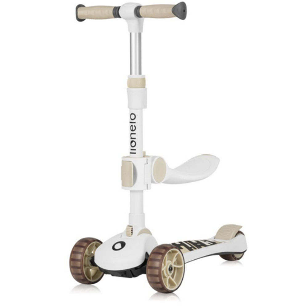 Lionelo Romobil sa LED svjetlima 2U1 Franky, Beige slika 2