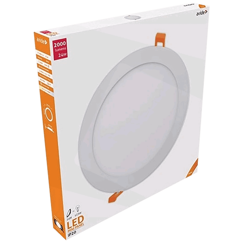 Avide Plafonjera LED, ugradna, 24W, 2000 lm, 4000K, IP20 - ACRPNW-R-24W-ALU slika 2
