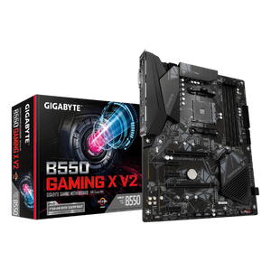 Gigabyte B550 GAMING X V2 AM4, AMD B550 Chipset, 4 xDDR4 DIMM, Supports AMD Ryzen 5000 Series/ Ryzen 5000 G-Series/ Ryzen 4000 G-Series and Ryzen 3000 Series Processors