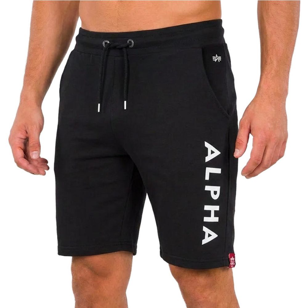 Alpha Industries Muški šorc, Crni slika 1