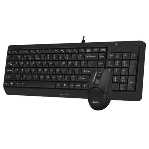 A4 TECH F1512S FSTYLER USB YU crna tastatura + USB crni miš slika 3