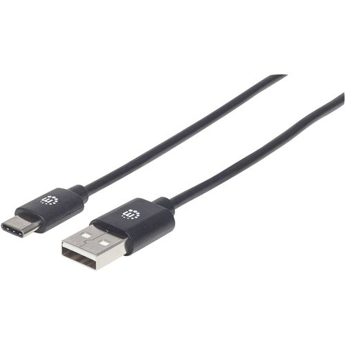 Manhattan USB kabel USB 2.0 USB-A utikač, USB-C® utikač 0.50 m crna  354912 slika 5